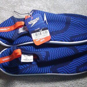 Speedo Surf Strider Ultralight Water Shoes Junior Boys Peat-coat Blue Size 4-5 L
